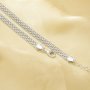 1PCS 4MM Weave Style Necklace,Solid 925 Sterling Silver Rose Gold Plated Necklace Chain,Vintage Style Choker Necklace Chain 6190083