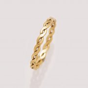 1PCS 2.4MM Wide Twist Braid 14K Gold Filled Ring,Minimalist Ring,Gold Filled Twist Ring,Stackable Ring,DIY Ring Supplies 1294741