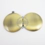 5pcs 33MM vintage bronze brass round locket pendant,photo locket pendant for vintage jewelry,fashion jewelry1111020