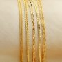 Gold Plated Necklace Chain,Solid 925 Sterling Silver Necklace,Box Chain,Cable O Ring Chain,Wheat Chain,DIY Necklace Supplies 1315021