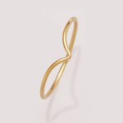 1PCS 1MM Wire 14K Gold Filled V Ring,Minimalist Ring,Gold Filled Curved Band V Ring,Stackable Ring,DIY Ring Supplies 1294739