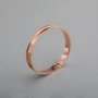 1Pcs 5MM Channel 1MM Depth Stainless Steel Gold Rose Gold Plated DIY Bracelet Bangle Settings for Leather 63MM Diameter 1900218