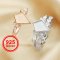 7x10MM Keepsake Breast Milk Resin Ring Settings,Stackable Ring Set,Solid Back Kite Bezel Ring for Resin,Solid 925 Sterling Silver Ring,DIY Ring Supplies 1294582
