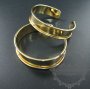 5pcs 11mm width bezel,60mm diameter gold plated brass bangle bracelet DIY supplies,findings 1900098