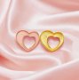 18MM Keepsake Breast Milk Resin Heart Bezel Pendant Blank Settings,Solid 14K 18K Gold Charm,Hollow Heart Pendant,DIY Pendant Supplies 1431287