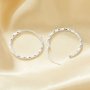 1Pair Facetd Circle Hoop Earrings,Solid 925 Sterling Silver Gold Plated Earring,Minimalist Modern Hoop Earrings,DIY Earrings Supplies 6390093