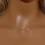 1.1MM Thick Simple Cable Oval Chain Necklace,Solid 925 Sterling Solid Silver Rose Gold Plated Necklace Chain 16Inch with 2 Inch Extension Chain 6190105