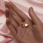 8MM Keepsake Breast Milk Resin Heart Bezel Pendant Settings,Solid 14K 18K Gold Charm,Simple Heart Pendant,DIY Pendant Supplies 1431288