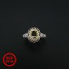 1Pcs 5x7MM Oval Prong Ring Settings Blank Adjustable Lace Vintage Style Gold Plated Solid 925 Sterling Silver DIY Pave Shank Bezel Tray for Gemstone 1222038