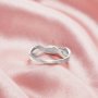 Keepsake Breast Milk Resin Infinity Channel Bezel Ring Settings,Infinity Solid 14K 18K Gold Ring,Art Deco Infinity Ring,Stackable Ring,DIY Ring Supplies For Gemstone 1294809