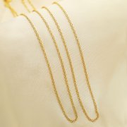 1Pcs 1.7MM Cable Oval DIY Chain Necklace,14k Gold Filled Necklace Chain,Simple Necklace Chain,18Inch Cable Chain 1315034