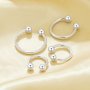 1Pcs Simple Screw Round Balls Nose Studs,Solid 925 Sterling Silver Body Jewelry 6390117