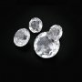 1Pcs Round White Crystal Quartz Natural Faceted Cut Loose Gemstone Semi Precious Stone DIY Jewelry Supplies 4110176