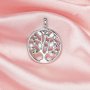 20MM Keepsake Breast Milk Resin Marquise Pendant Bezel Settings,Solid 925 Sterling Silver Pendant Charm,Tree of Life Pendant,Birthstone Pendant,DIY Pendant Supplies 1431321