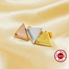 1Pair 8MM Keepsake Breast Milk Resin Triangle Earrings Blank Settings,Solid 925 Sterling Silver Rose Gold Plated Studs Earrings,DIY Earrings Supplies 1706138