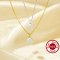 1PCS 7MM Round White Shell Pearl Beads Pendant Necklace,Solid 925 Sterling Silver Gold Plated Necklace,Minimalist Shell Pearl Necklace Chain 16''+2'' 6110140