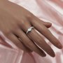 Keepsake Breast Milk Resin Round Bezel Ring Settings,Solid 14K 18K Gold Moissanite Ring,DIY Ring Supplies 1212110