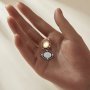 Keepsake Breastmilk Stainless Steel Oval Bezel Pendant Settings, Gold Plated 304L Charm,0.5MM Deep DIY Supplies 1411358