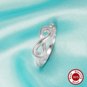 Minimalist Keepsake Breast Milk Resin Infinity Bezel Ring Settings,Solid 925 Sterling Silver Ring,DIY Ring Supplies For Gemstone 1294836