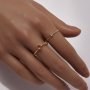 1PCS 4MM Setting Size 1.5MM Thick Wire 14K Gold Filled Round Ring,Minimalist Ring,Simple Round Gold Filled Ring,Stackable Ring,DIY Ring Supplies 1294748-1