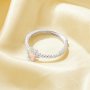 Simple Oval Ring With 4x6MM Color Change Simulated Opal,Solid 925 Sterling Silver Ring,Adjustable Ring,October Birthstone Ring 6220256