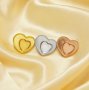 Keepsake Breast Milk Resin Heart Bezel Pendant Blank Settings,Solid 925 Sterling Silver Rose Gold Plated Charm,Pair Heart Set Pendant,DIY Supplies 1431276