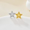 Keepsake Breastmilk Stainless Steel Star Bezel Earrings Settings, Gold Plated 304L Studs Earrings,0.5MM Deep DIY Supplies 1706159