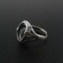 1Pcs 8x12MM Oval Ring Settings Adjustable for Cabochon Stone Antiqued Style Solid 925 Sterling Silver DIY Bezel Tray Supplies 1223110