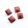 1Pcs Natural Red Garnet January Birthstone Princess Cut Square Faceted Loose Gemstone Nature Semi Precious Stone DIY Jewelry Supplies 4140021