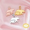 Keepsake Breast Milk Resin Mama Bear Solid Back Pendant Bezel Settings,Solid 14K 18K Gold Pendant Charm,DIY Memory Jewelry Supplies 1431262