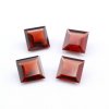 1Pcs Natural Red Garnet January Birthstone Princess Cut Square Faceted Loose Gemstone Nature Semi Precious Stone DIY Jewelry Supplies 4140021