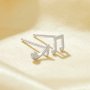 Minimalist Musical Notes Studs Earrings,Solid 925 Sterling Silver Studs Earring,Simple Musical Symbol Studs Earrings 6390115