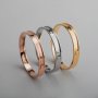 1Pcs 5MM Channel 1MM Depth Stainless Steel Gold Rose Gold Plated DIY Bracelet Bangle Settings for Leather 63MM Diameter 1900218