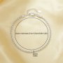 1PCS Minimalist Thick Rope Chain Bracelet,Solid 925 Sterling Silver Bracelet,Simple Bracelet With Chain 6.8''+1.6'' 6490075