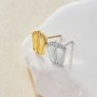 Keepsake Breastmilk Stainless Steel Baby Footprint Bezel Earrings Settings, Gold Plated 304L Studs Earrings,0.5MM Deep DIY Supplies 1706147