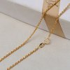 1.2MM Solid 18K Yellow Gold Necklace,Au750 Necklace,18K Gold Wheat Necklace,DIY Necklace Supplies 1315024