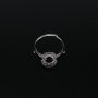 1Pcs 8x10MM Solid 925 Sterling Silver Oval Gold Plated Prong Bezel DIY Adjustable Ring Settings for Gemstone Moissanite 1222022