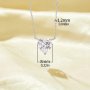 Minimalist Heart Pendant Necklace With 8MM Heart White Cubic Zirconia,Solid 925 Sterling Silver Necklace,Simple Heart Necklace 6170048