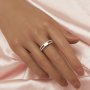 4x6MM Keepsake Breast Milk Resin Rectangle Bezel Ring Settings,Split Shank Solid 925 Sterling Silver Ring,Birthstone Ring,DIY Ring Supplies 1294804