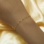 Simple Circle Cable Chain Bracelet,Solid 925 Sterling Silver Rose Gold Plated Bracelet,Minimalist Bracelet,DIY Bracelet Supplies 5.7''+1.57'' 1900303