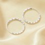 1Pair Facetd Circle Hoop Earrings,Solid 925 Sterling Silver Gold Plated Earring,Minimalist Modern Hoop Earrings,DIY Earrings Supplies 6390093