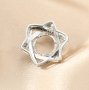 Keepsake Breast Milk Resin 8MM Round Prong Pendant Blank Bezel Settings Hexagram Star Solid 925 Sterling Silver DIY Charm Supplies 1411298