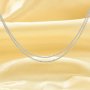 1.4MM Chopin Chain Necklace,Solid 925 Sterling Silver Necklace,Simple Chopin Necklace,DIY Necklace Supplies 16''+2'' 1322071