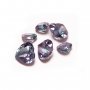 1Pcs Simulated Alexandrite Heart Faceted Stone,Color Change Stone,June Birthstone,Unique Gemstone,Loose Stone,DIY Jewelry Supplies 413002