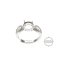 1Pcs 4-12MM Round Angel Wing Cz Stone Prong Setting 925 Sterling Silver Bezel Tray Adjustable Ring Settings 1214013