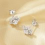 1Pair Crown Earring Studs Earring With White CZ Stone,Solid 925 Sterling Silver Earrings,Vintage Styles Studs Earrings 6310072