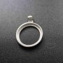 12-40MM Round 925 Sterling Silver Bezel Setting Tray DIY Pendant Charm Supplies 1411205