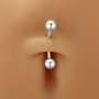 Simple Round Bead Belly Ring,Solid 925 Sterling Silver Belly Ring,Minimalist Round Bead Belly Ring,DIY Belly Ring Supplies 6790007