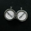 5pcs 14mm round bezel base tray setting silver plated brass photo frame brass custom pendant charm locket DIY blanks supplies 1820255