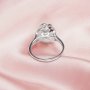 Keepsake Breast Milk Resin Heart Bezel Ring Settings,Mother Baby Love Split Shank Solid 14K 18K Gold Ring,DIY Ring Supplies 1294783